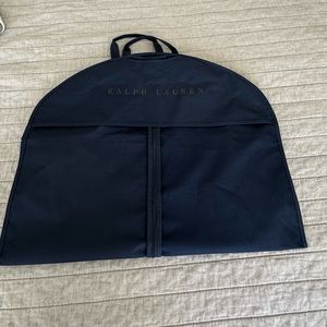 Vintage 90s Ralph Lauren Garment Bag Navy Blue Luggage Stores Shirts Suit
